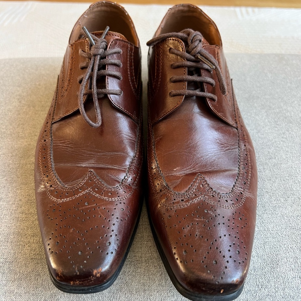 ALDO Classic Brown Leather Men's Dress Shoes